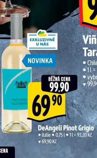 Albert DeAngeli Pinot Grigio 0,75 l nabídka