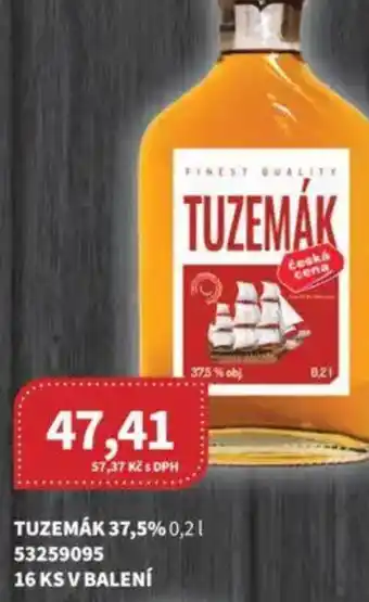 Kubík potraviny TUZEMÁK 37,5% nabídka