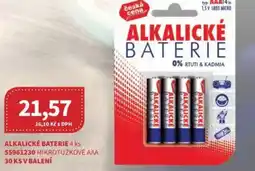 Kubík potraviny Alkalické baterie nabídka