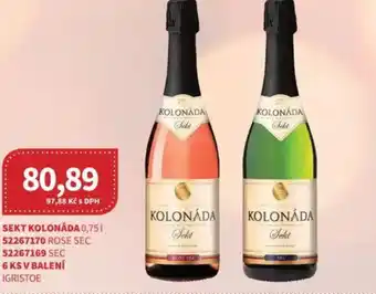 Kubík potraviny Sekt kolonáda nabídka