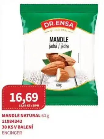 Kubík potraviny DR.ENSA Mandle natural nabídka