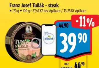 Albert Franz Josef Tuňák - steak nabídka