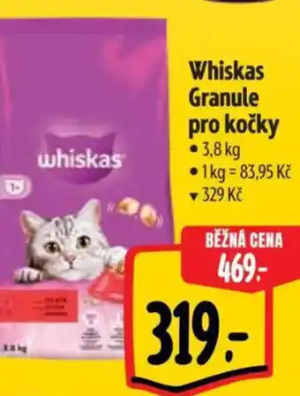 Albert Whiskas Granule pro kočky nabídka