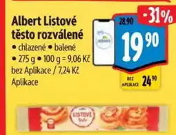 Albert Albert Listové těsto rozválené nabídka