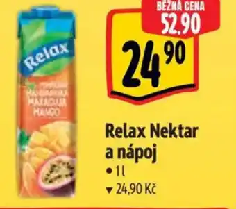 Albert Relax Nektar a nápoj nabídka