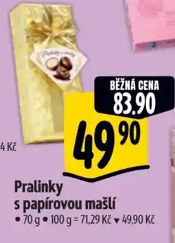 Albert Pralinky s papírovou mašlí nabídka