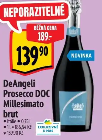 Albert DeAngeli Prosecco DOC Millesimato brut nabídka