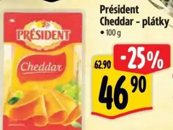 Albert Président Cheddar - plátky nabídka