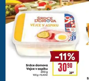 Billa Srdce domova Vejce v aspiku 200 g nabídka