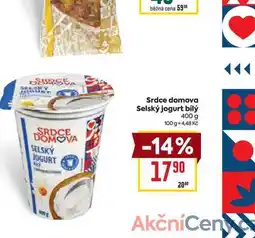 Billa Srdce domova Selský jogurt bílý 400 g nabídka