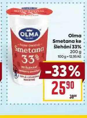 Billa Olma Smetana ke šlehání 33% 200 g nabídka