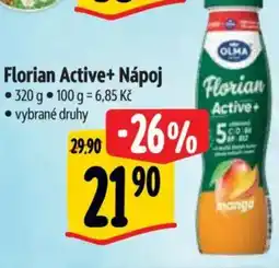 Albert Florian Active+ Nápoj nabídka