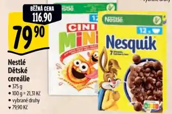 Albert Nestlé Dětské cereálie nabídka