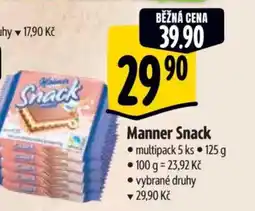 Albert Manner Snack nabídka