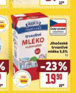 Billa Trvanlivé mléko 3,5% nabídka