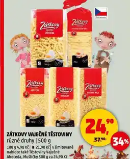 Penny Market Zátkovy vaječné těstoviny nabídka