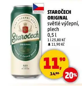 Penny Market Pivo staročech nabídka