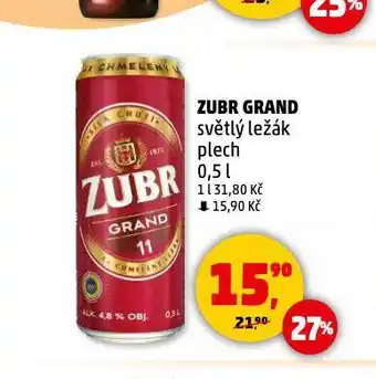 Penny Market Pivo zubr nabídka