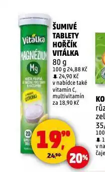 Penny Market Šumivé tablety hořčík vitálka nabídka