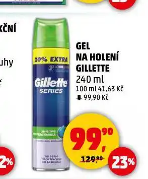 Penny Market Gillette gel na holení nabídka