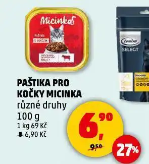 Penny Market Paštika pro kočky micinka nabídka