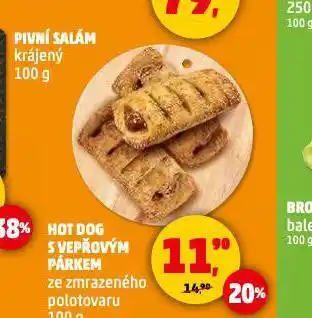 Penny Market Hot dog s vepřovým párkem nabídka