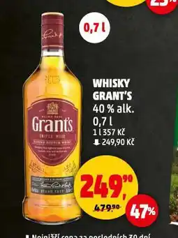 Penny Market Grant's triple wood whisky nabídka