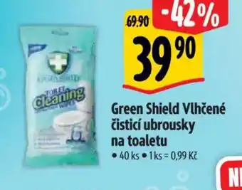 Albert Green Shield Vlhčené čisticí ubrousky na toaletu nabídka