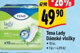 Albert TENA Lady Dámské vložky nabídka