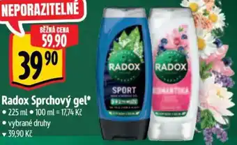 Albert RADOX Sprchový gel nabídka