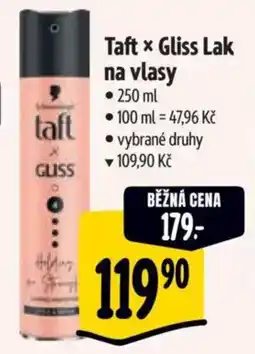 Albert Taft * Gliss Lak na vlasy nabídka