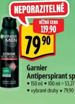 Albert GARNIER Antiperspirant sprej nabídka