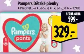 Albert Pampers Dětské plenky nabídka