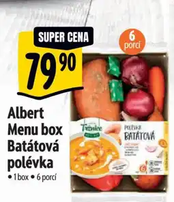 Albert Albert Menu box Batátová polévka nabídka