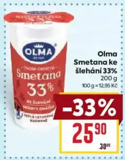 Billa OLMA Smetana ke šlehání 33% nabídka