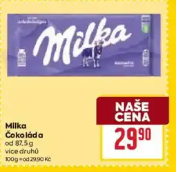 Billa Milka Čokoláda nabídka