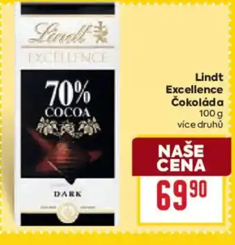 Billa Lindt Excellence Čokoláda nabídka