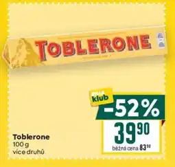 Billa TOBLERONE nabídka