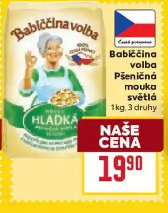 Billa Babiččina volba Pšeničná mouka světlá nabídka