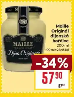 Billa MAILLE Originál dijonská hořčice nabídka