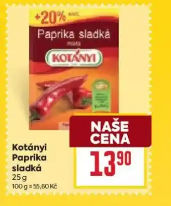 Billa KOTÁNYI Paprika sladká nabídka