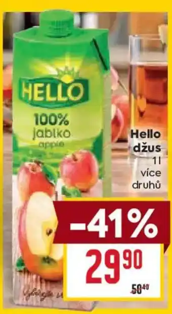 Billa HELLO džus nabídka