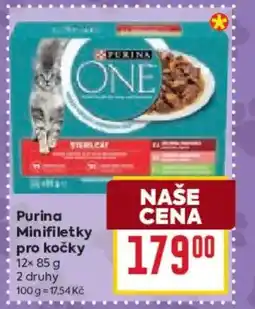 Billa Purina Minifiletky pro kočky nabídka