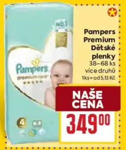 Billa PAMPERS Premium Dětské plenky nabídka