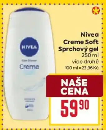 Billa NIVEA Creme Soft Sprchový gel nabídka