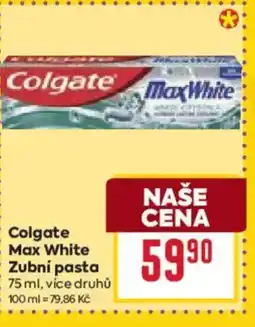 Billa COLGATE Max White Zubní pasta nabídka