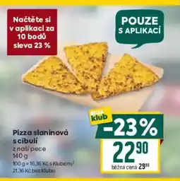 Billa Pizza slaninová s cibuli nabídka