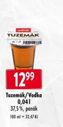 Qanto Tuzemák/Vodka nabídka