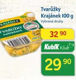 Kubík potraviny Tvarůžky Krajánek nabídka