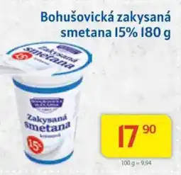 Kubík potraviny Bohušovická zakysaná smetana 15% nabídka